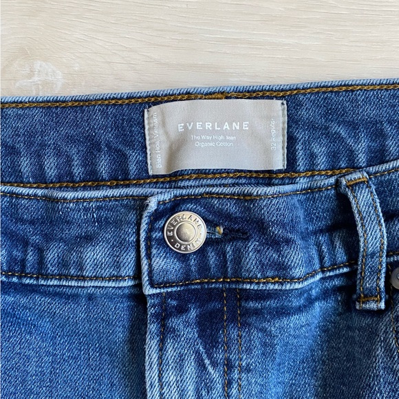 Everlane The Way High Jeans sz 32 Vintage Indigo - Picture 3 of 6